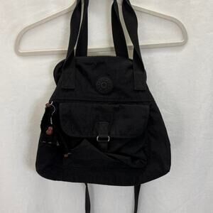 Kipling black convertible backpacktote with
